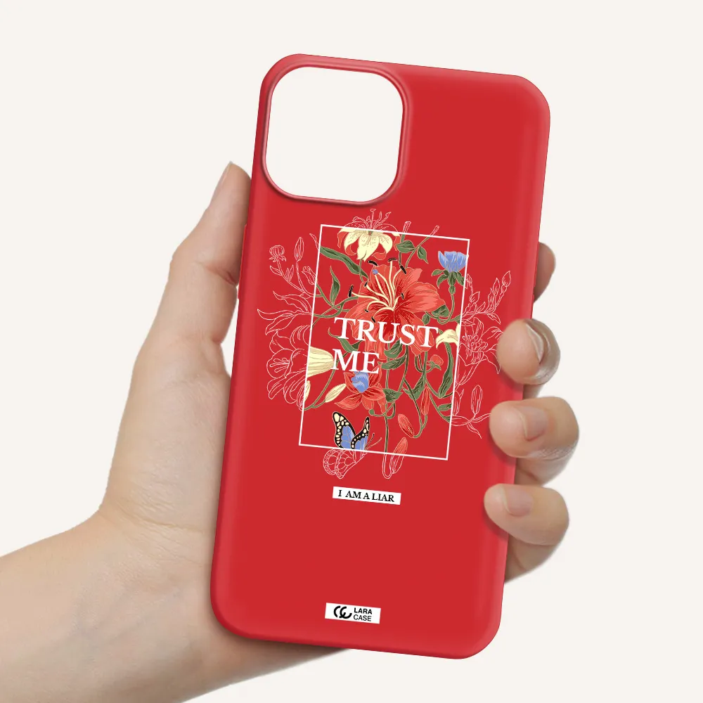 Trust Me Apple iPhone 13 mini Silicone Imperial Red Case