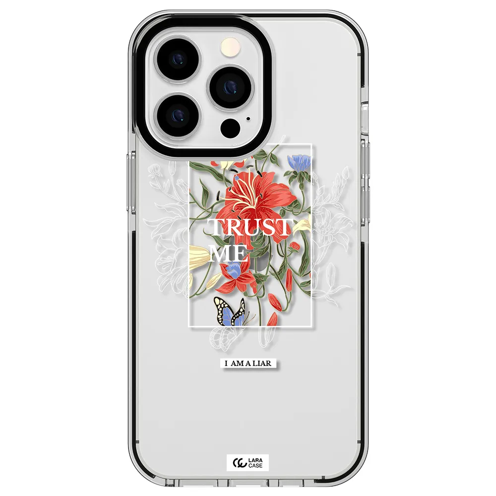 Trust Me Apple iPhone 13 Pro impact black border Case