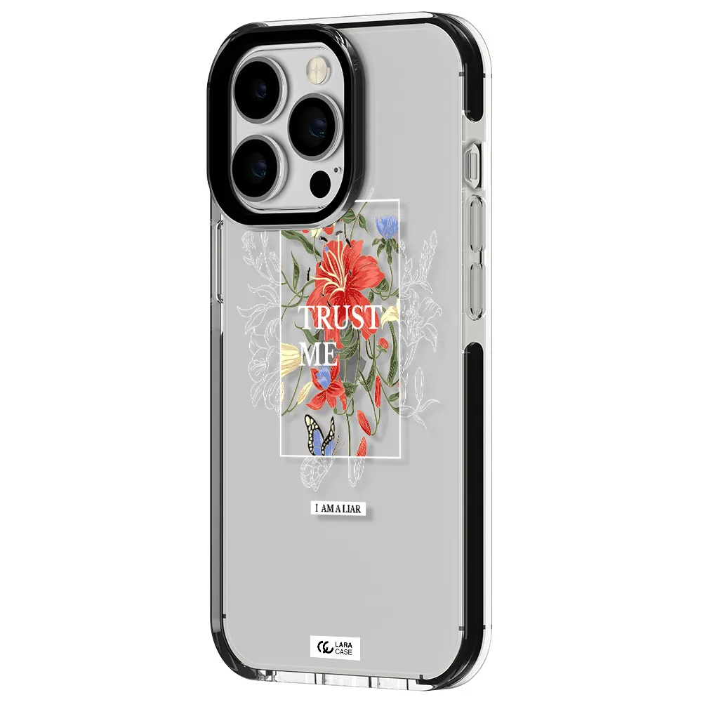 Trust Me Apple iPhone 13 Pro impact black border Case