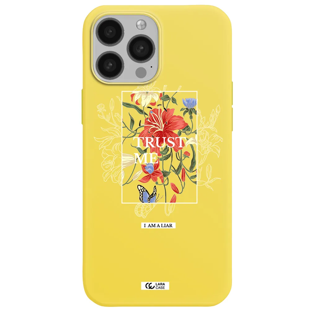 Trust Me Apple iPhone 13 Pro Silicone canary yellow Case