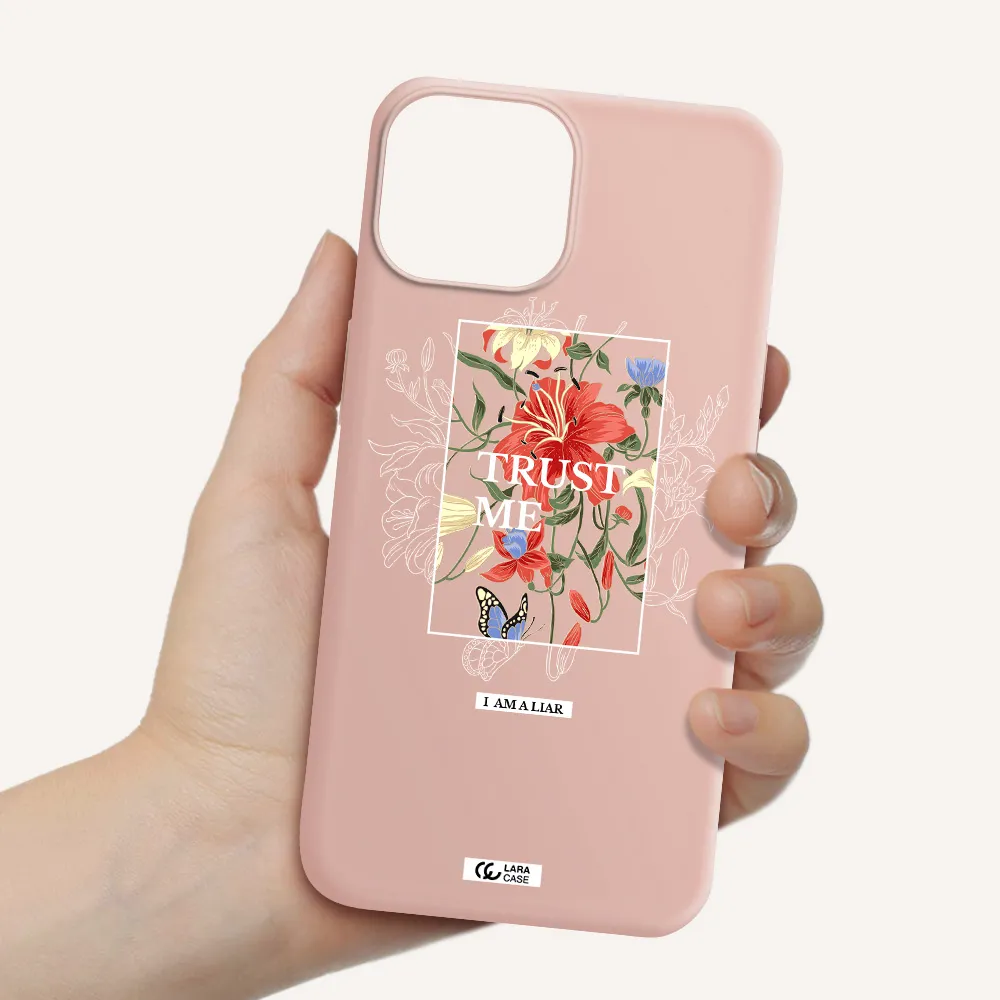Trust Me Apple iPhone 13 Silicone pastel pink Case