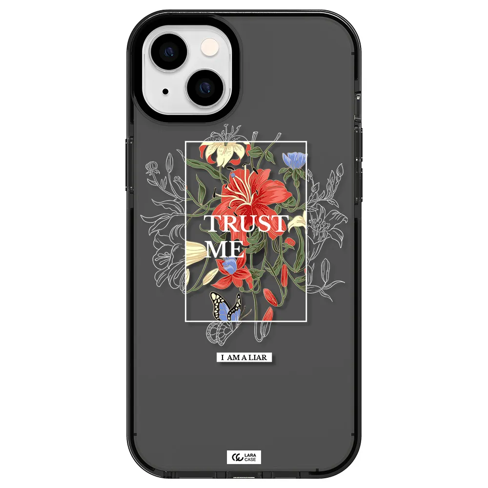 Trust Me Apple iPhone 14 plus impact Smoke Black Case