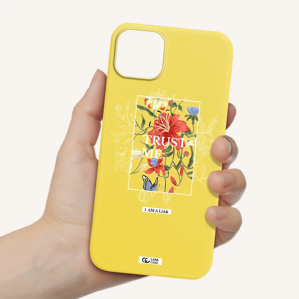 Trust Me Apple iPhone 14 plus Silicone canary yellow Case