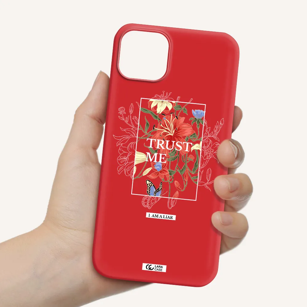 Trust Me Apple iPhone 14 plus Silicone Imperial Red Case