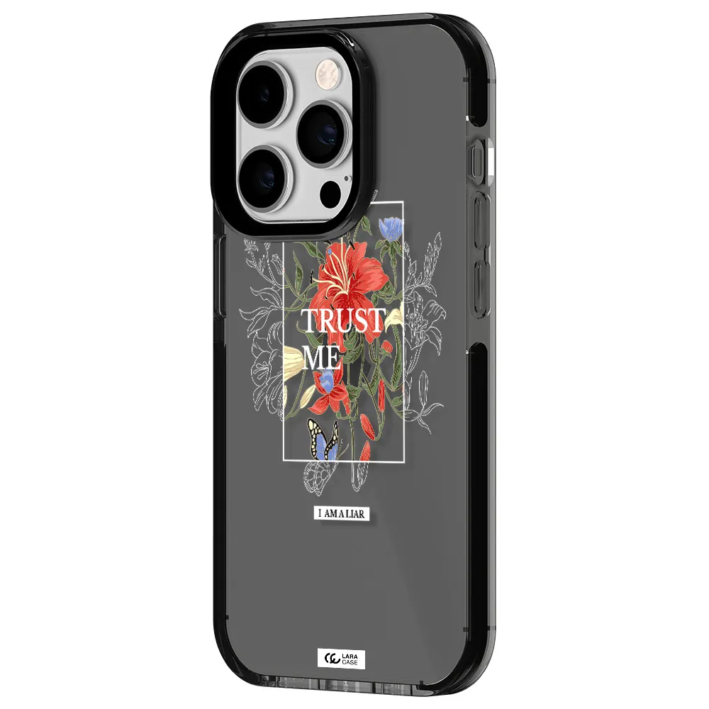 Trust Me Apple iPhone 14 pro impact Smoke Black Case