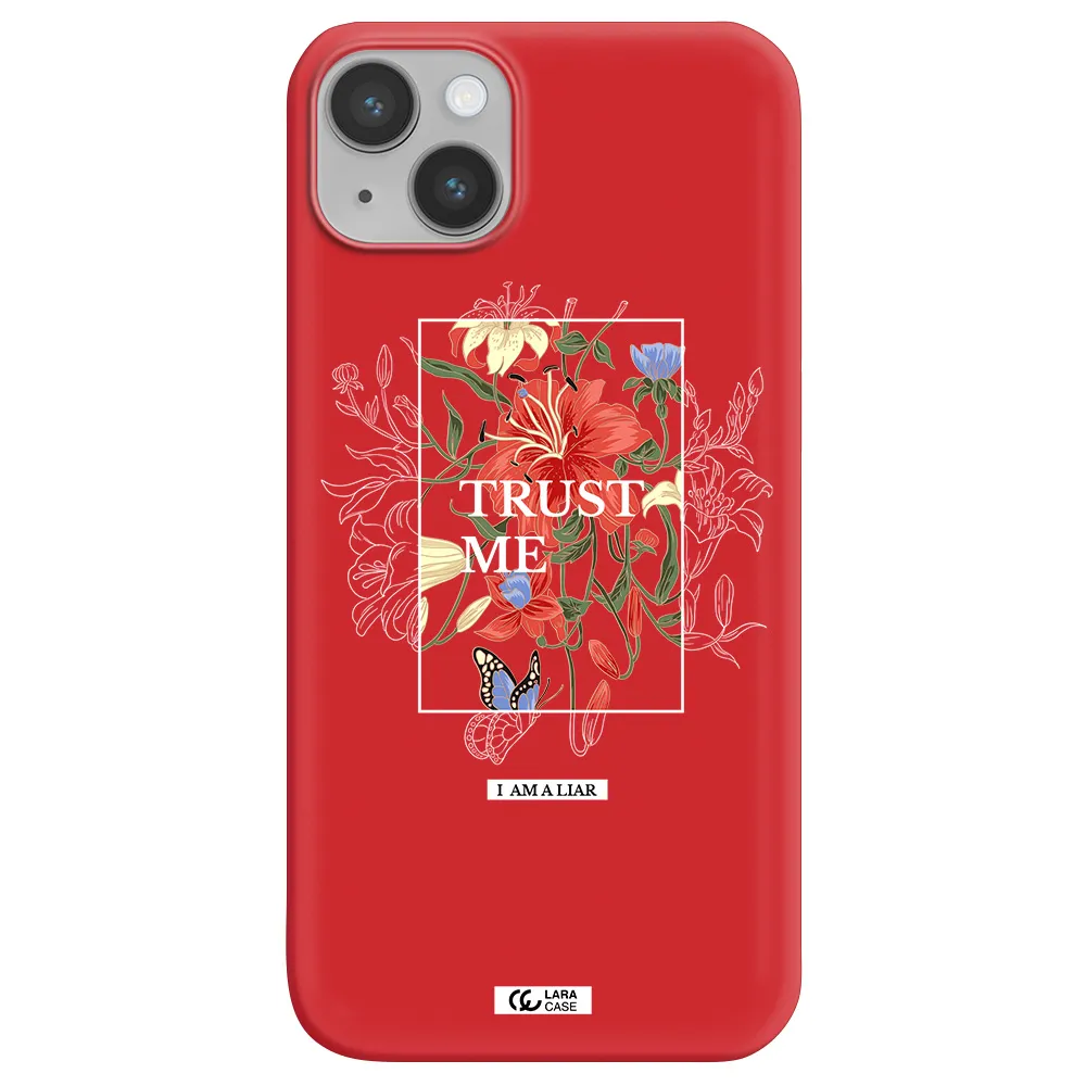 Trust Me Apple iPhone 14 Silicone Imperial Red Case