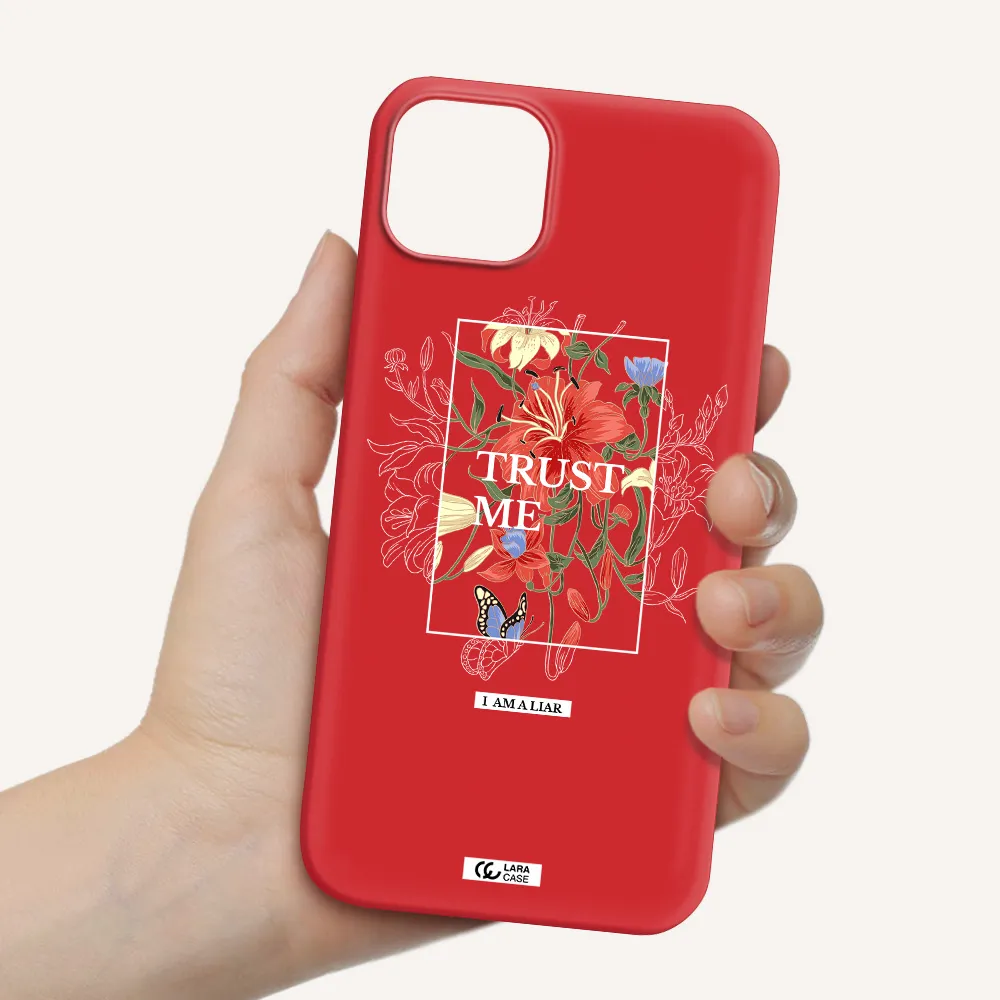 Trust Me Apple iPhone 14 Silicone Imperial Red Case