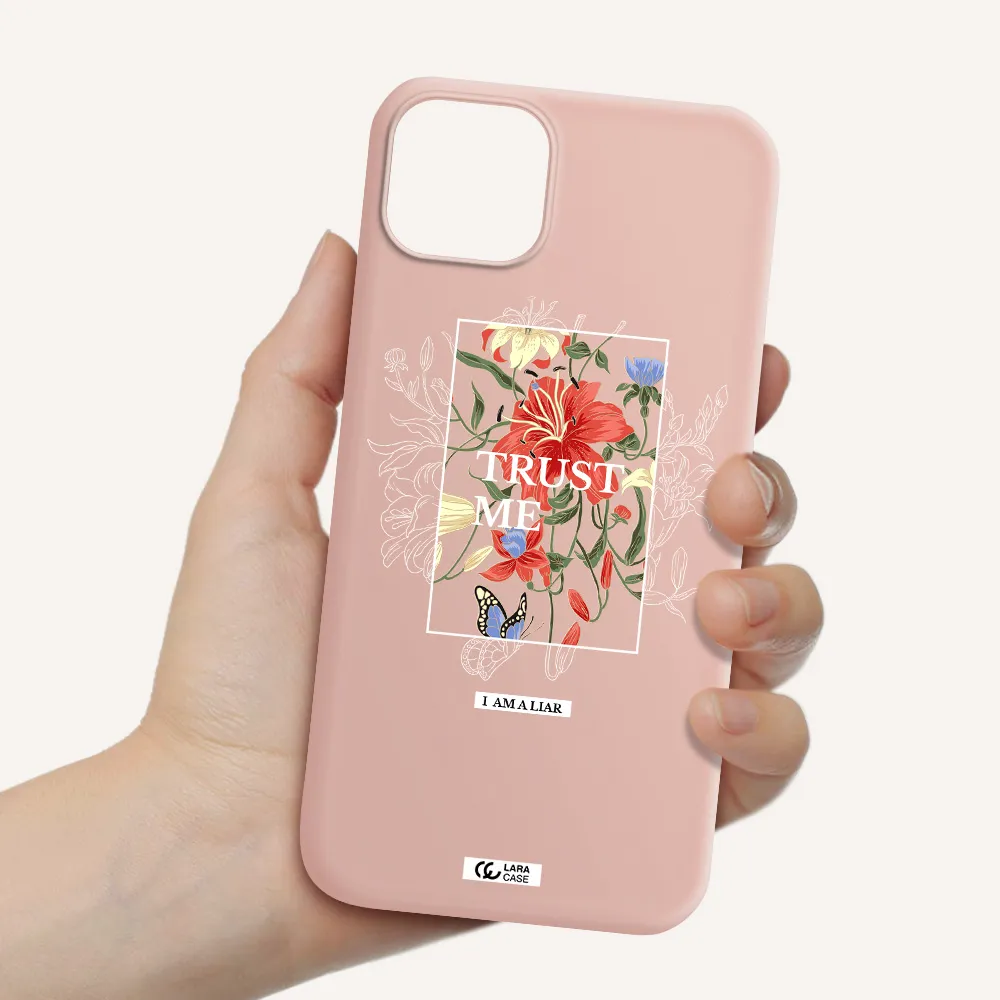 Trust Me Apple iPhone 14 Silicone pastel pink Case