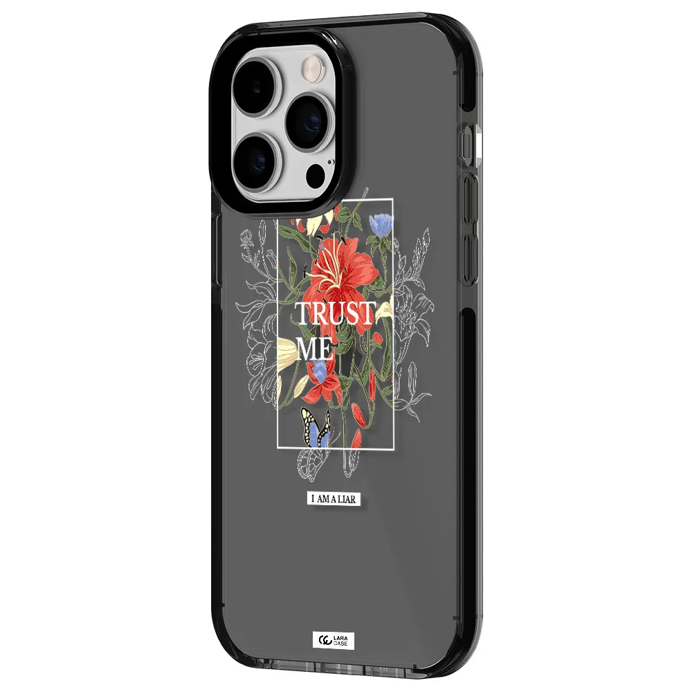 Trust Me Apple iPhone 15 Pro impact Smoke Black Case