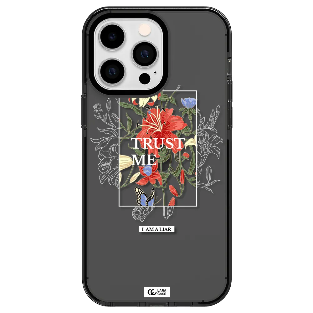 Trust Me Apple iPhone 15 Pro Max impact Smoke Black Case