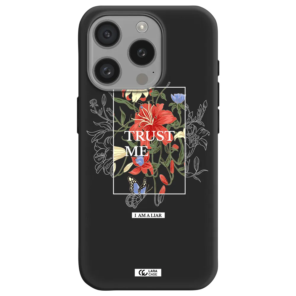 Trust Me Apple Iphone 15 Pro Silicone Black Case