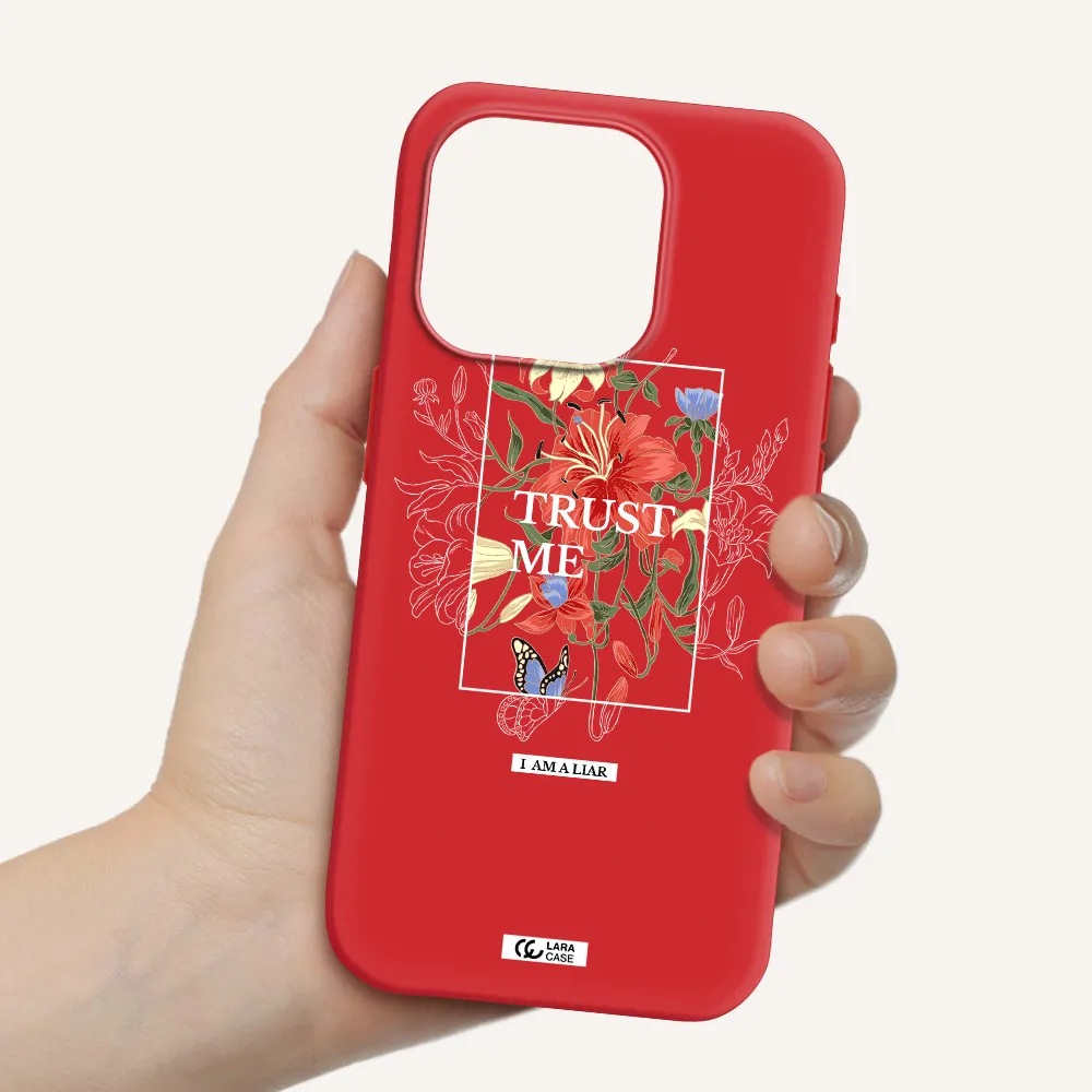 Trust Me Apple Iphone 15 Pro Silicone Imperial Red Case