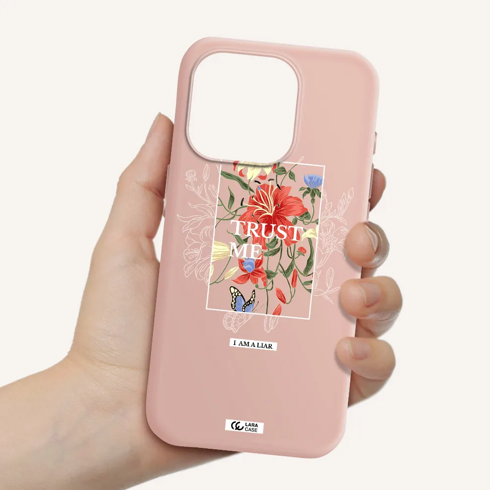 Trust Me Apple Iphone 15 Pro Silicone Pastel Pink Case