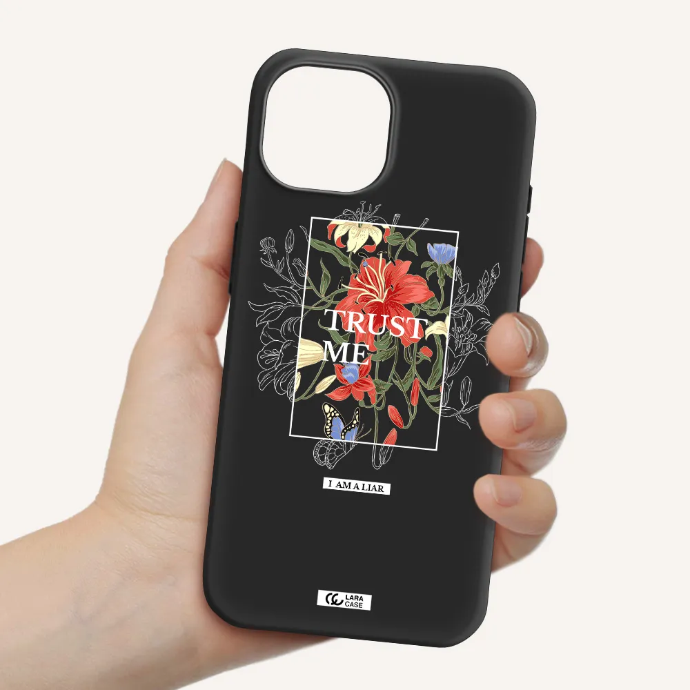 Trust Me Apple iPhone 15 Silicone black Case