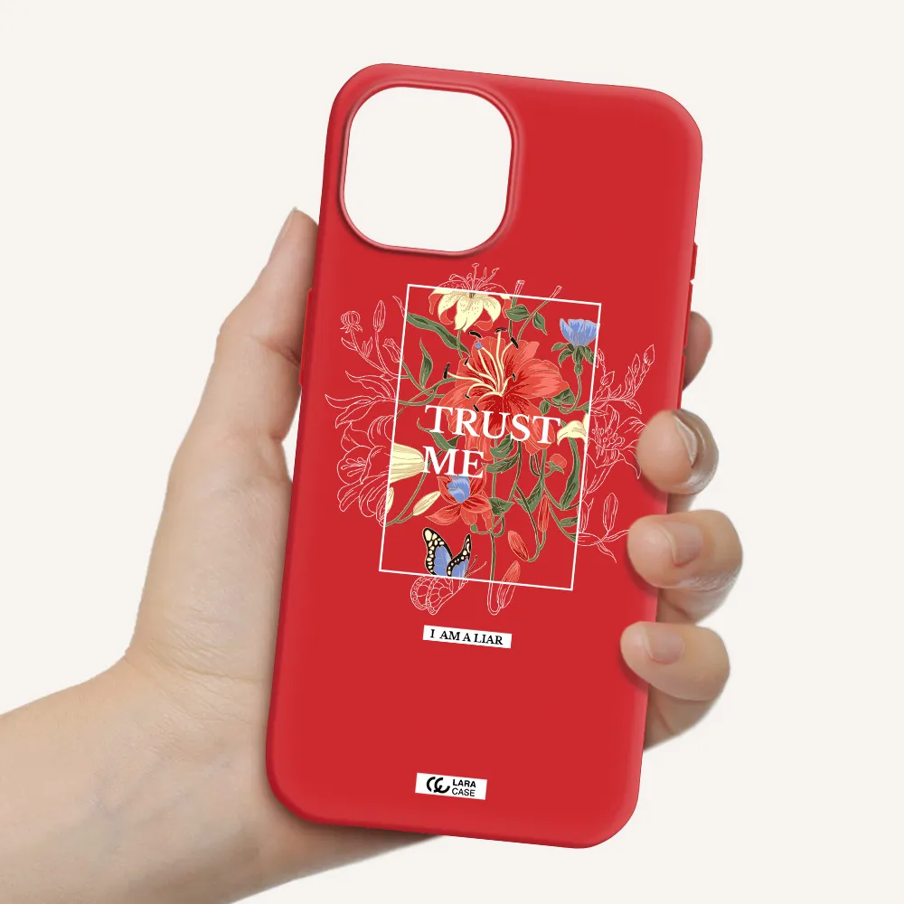 Trust Me Apple Iphone 15 Silicone Imperial Red Case
