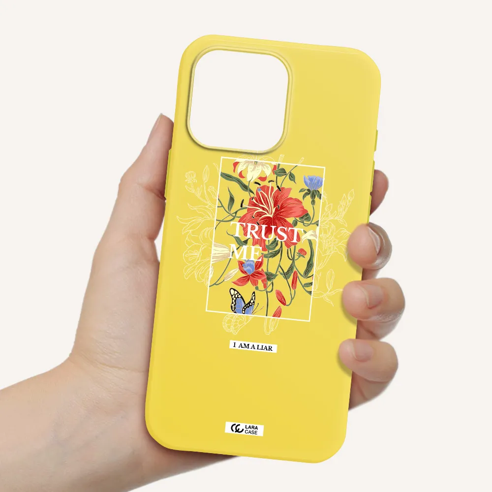 Trust Me Apple Iphone 16 Pro Max Silicone Canary Yellow Case