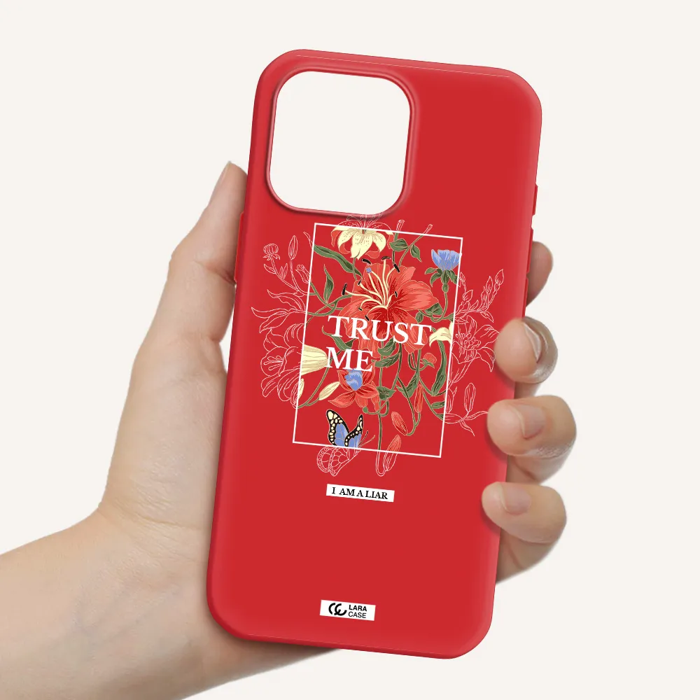 Trust Me Apple Iphone 16 Pro Max Silicone Imperial Red Case