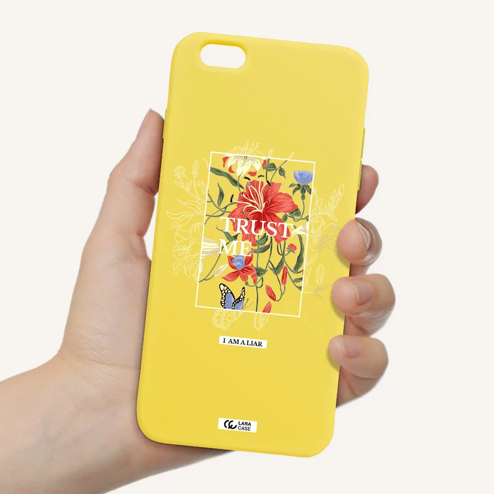 Trust Me Apple iPhone 6 plus Silicone canary yellow Case