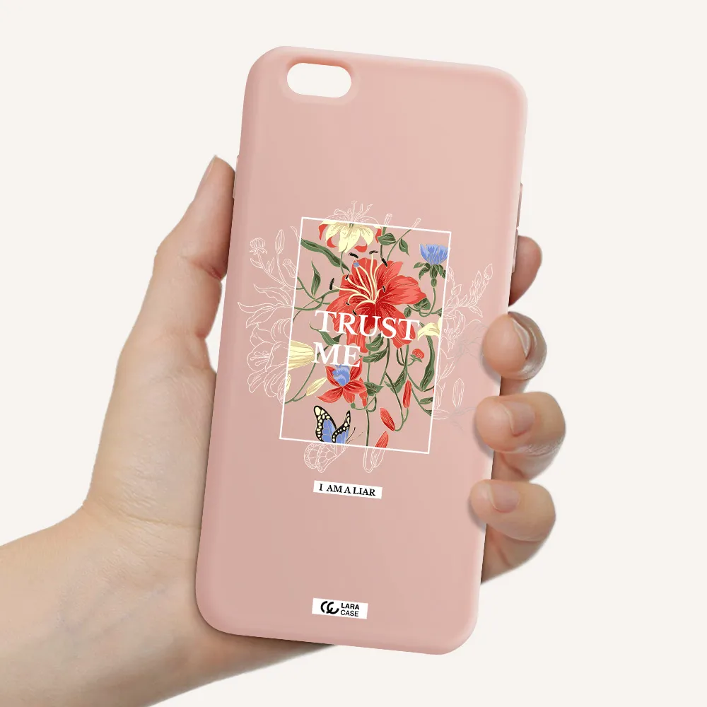 Trust Me Apple iPhone 6 plus Silicone pastel pink Case