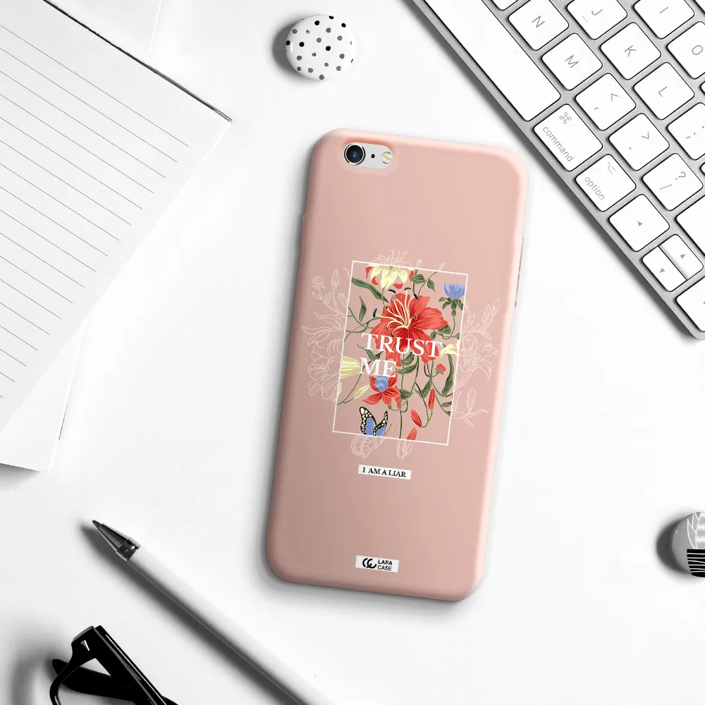 Trust Me Apple iPhone 6 plus Silicone pastel pink Case