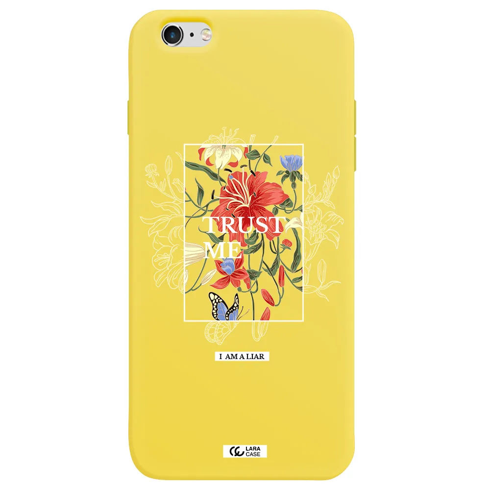 Trust Me Apple iPhone 6 s plus Silicone canary yellow Case
