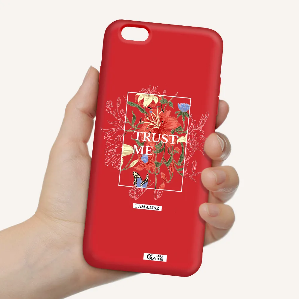 Trust Me Apple iPhone 6 s plus Silicone Imperial Red Case