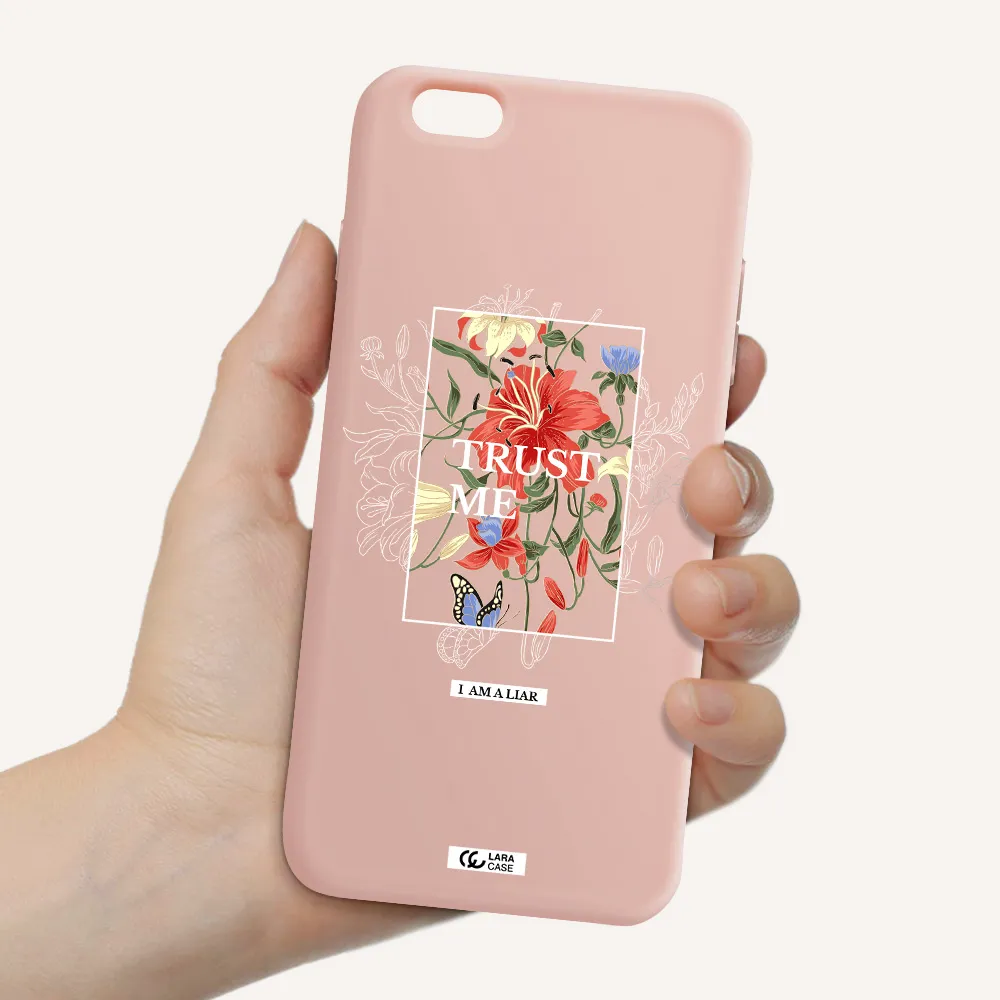 Trust Me Apple iPhone 6 s plus Silicone pastel pink Case