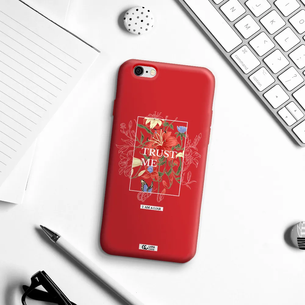 Trust Me Apple iPhone 6 Silicone Imperial Red Case