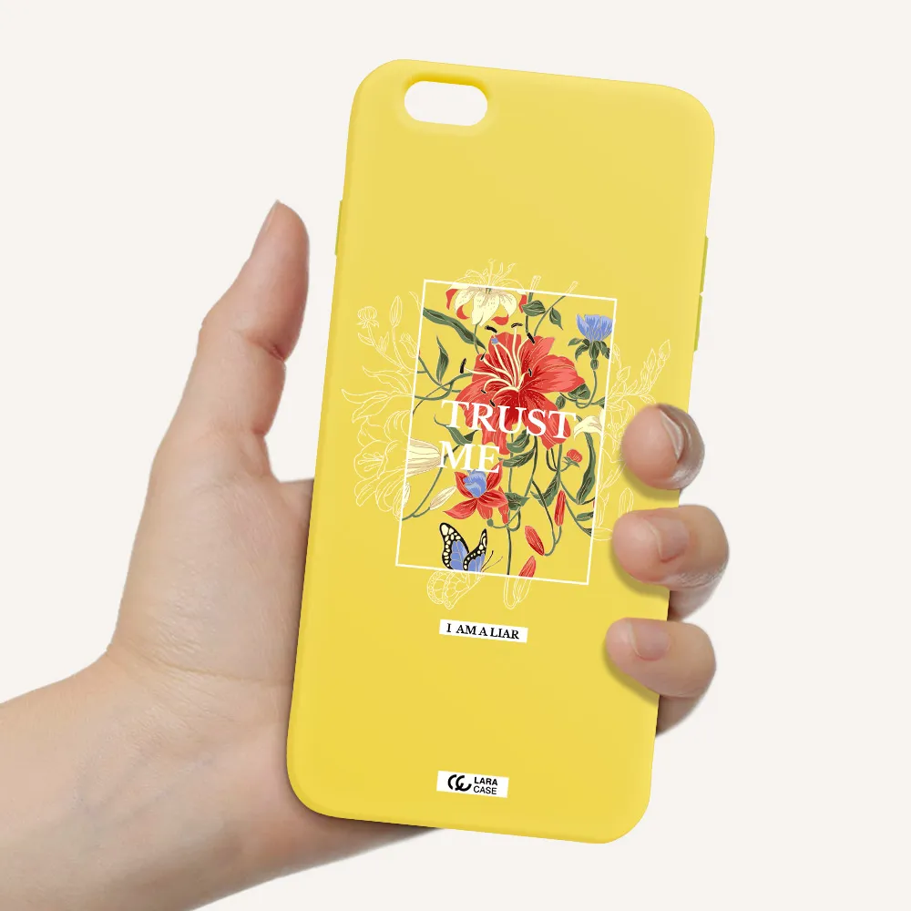 Trust Me Apple iPhone 6S Silicone canary yellow Case