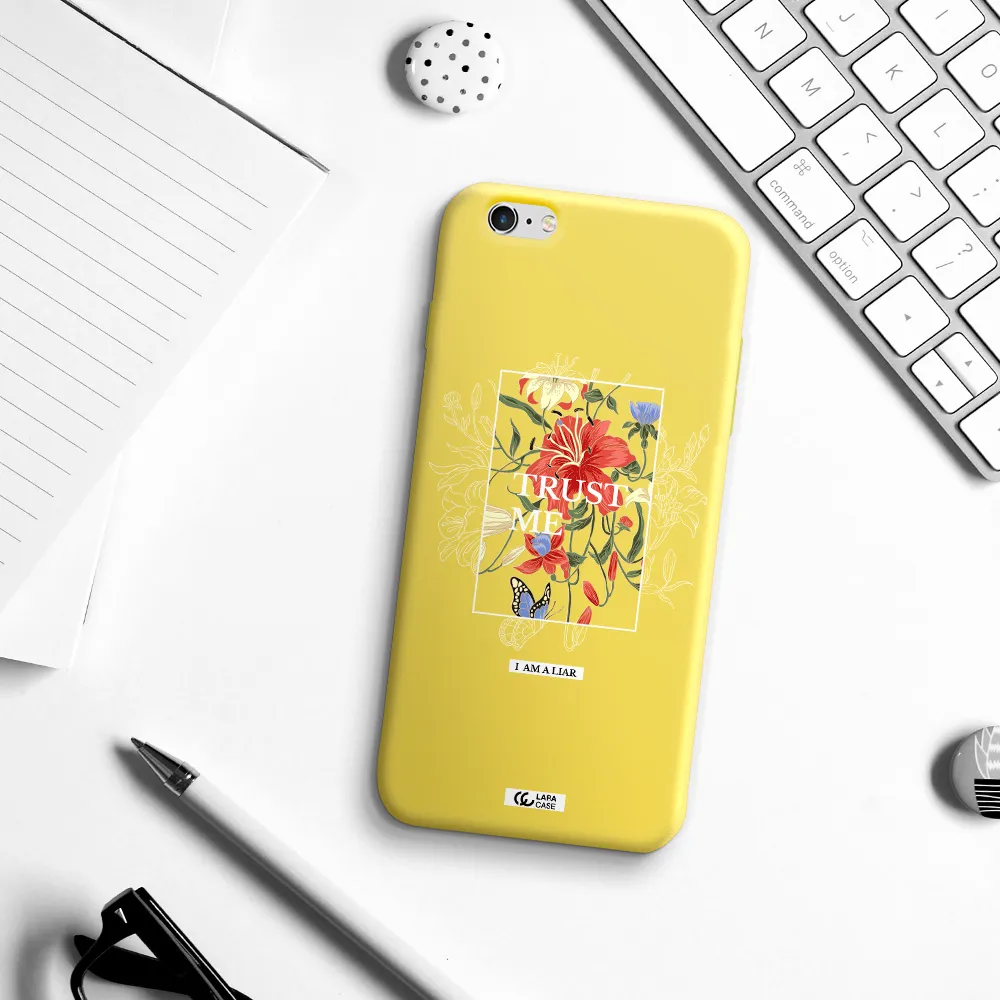 Trust Me Apple iPhone 6S Silicone canary yellow Case