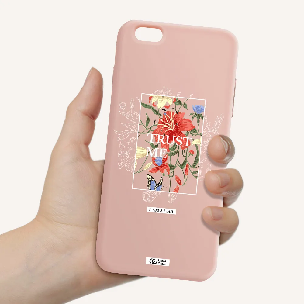 Trust Me Apple iPhone 6S Silicone pastel pink Case