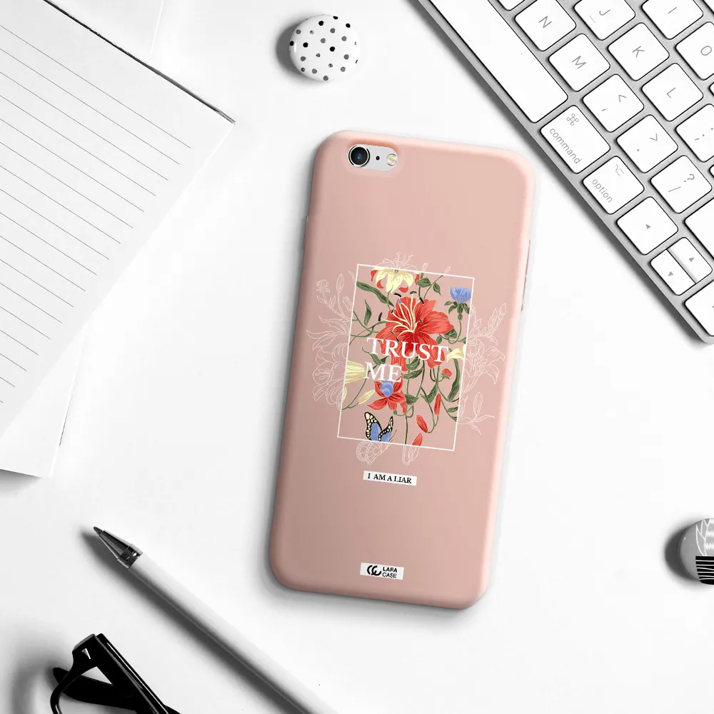 Trust Me Apple iPhone 6S Silicone pastel pink Case