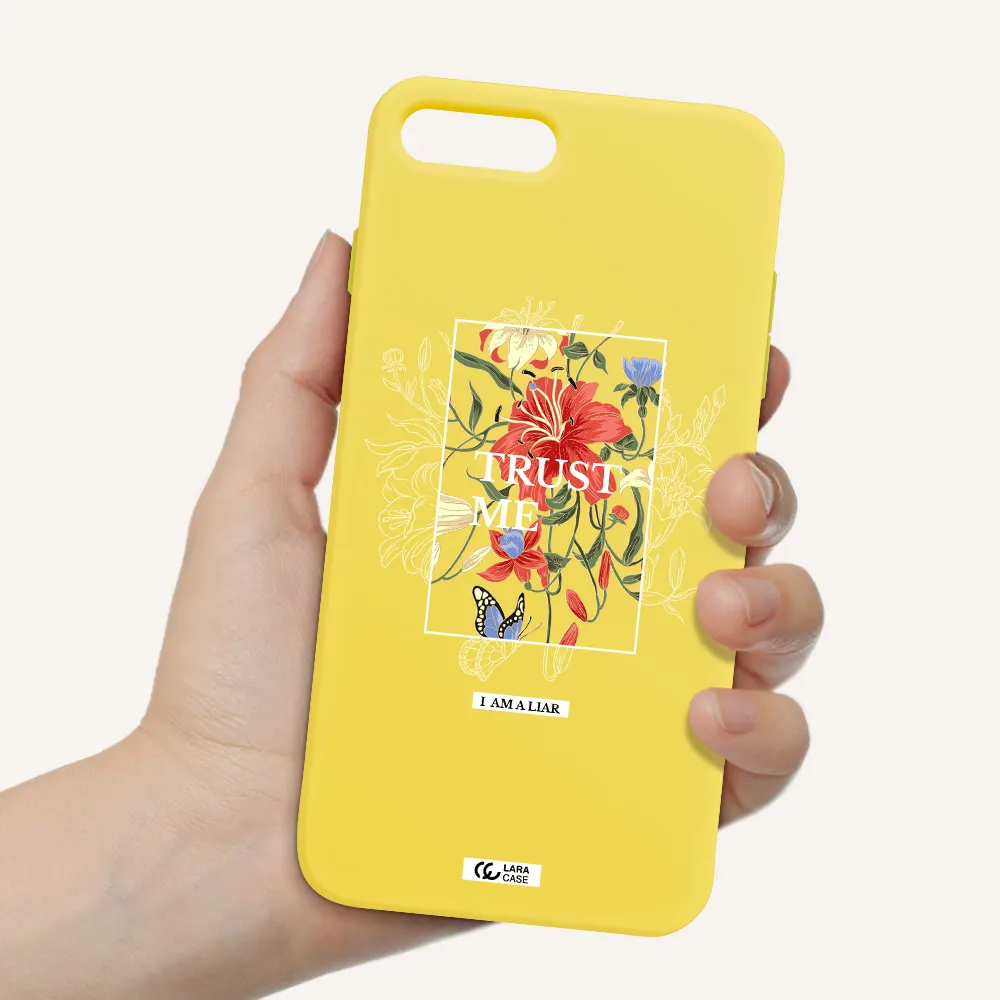 Trust Me Apple iPhone 7 plus Silicone canary yellow Case