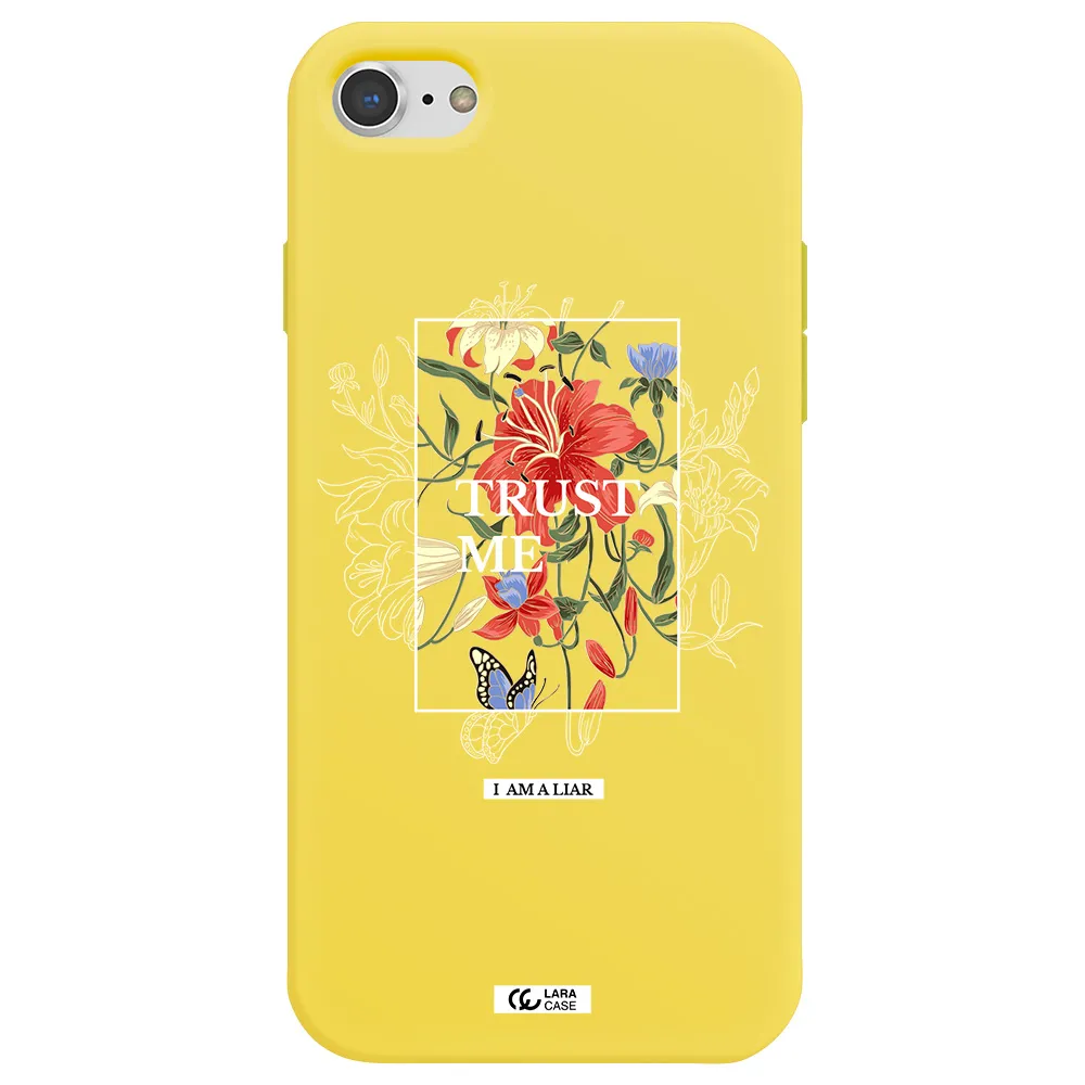 Trust Me Apple iPhone 7 Silicone canary yellow Case