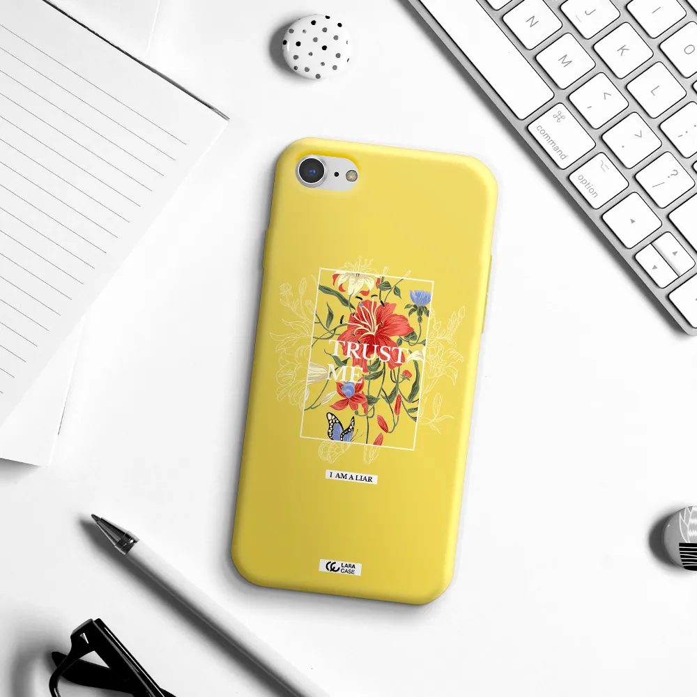 Trust Me Apple iPhone 7 Silicone canary yellow Case