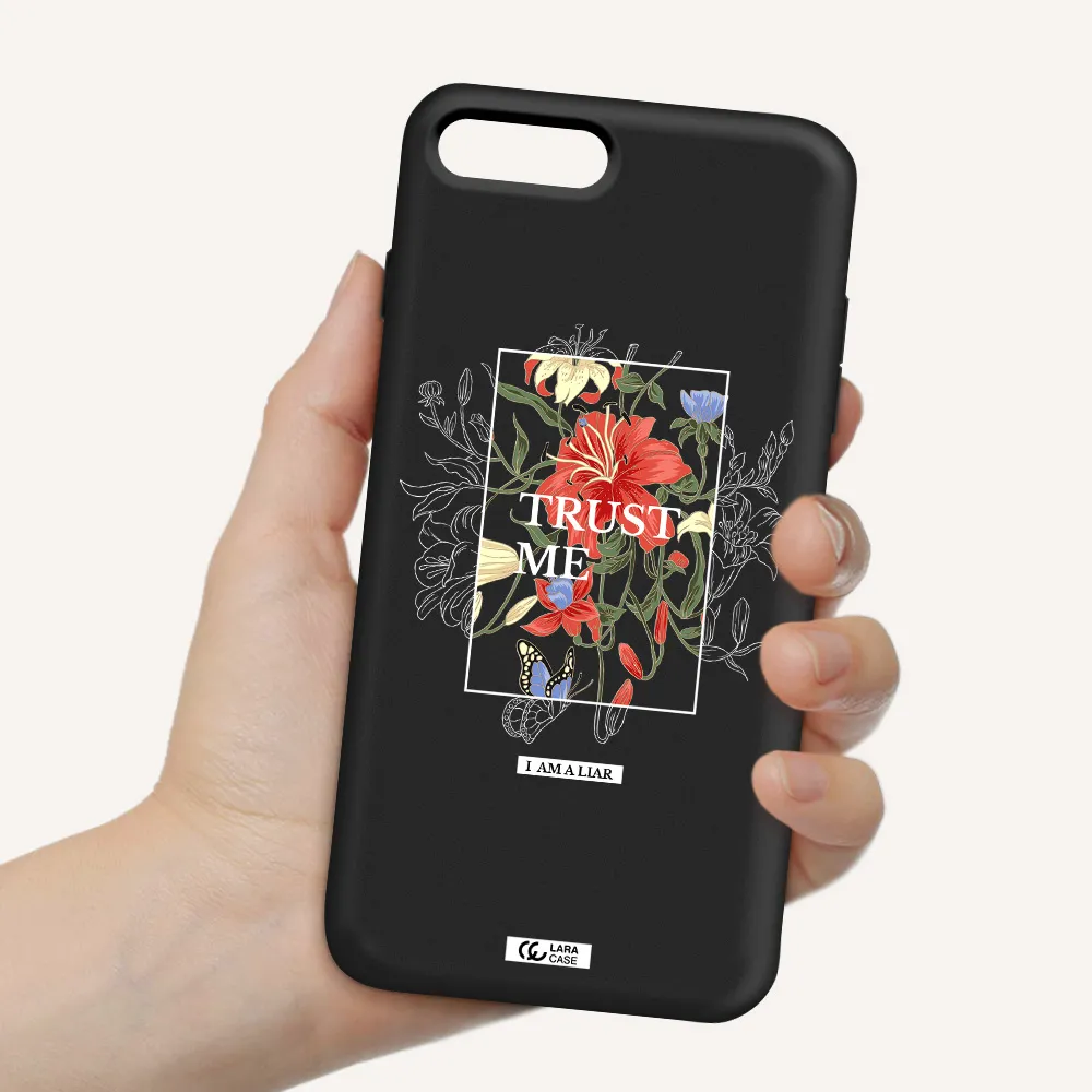 Trust Me Apple iPhone 8 plus Silicone black Case