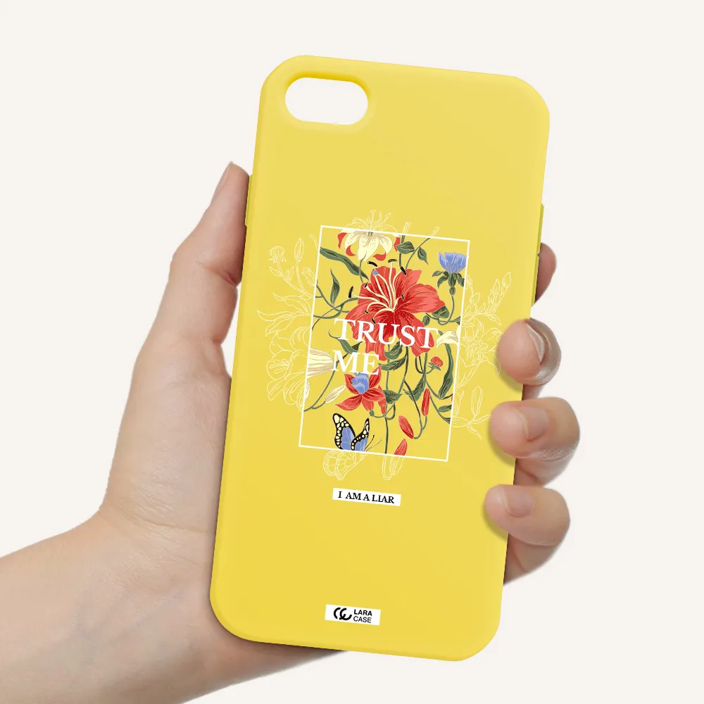 Trust Me Apple iPhone 8 Silicone canary yellow Case