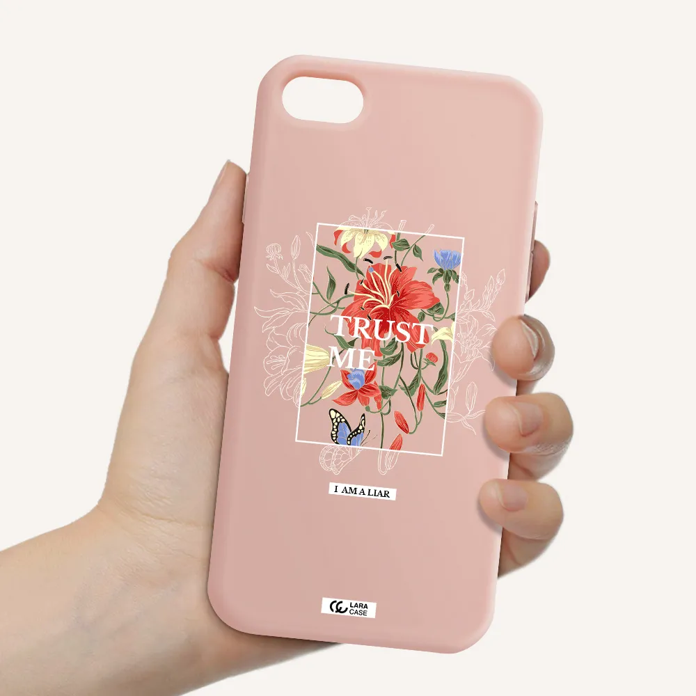 Trust Me Apple iPhone 8 Silicone pastel pink Case