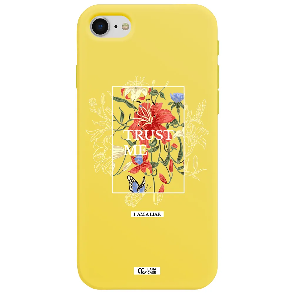 Trust Me Apple iPhone se 2020 Silicone canary yellow Case