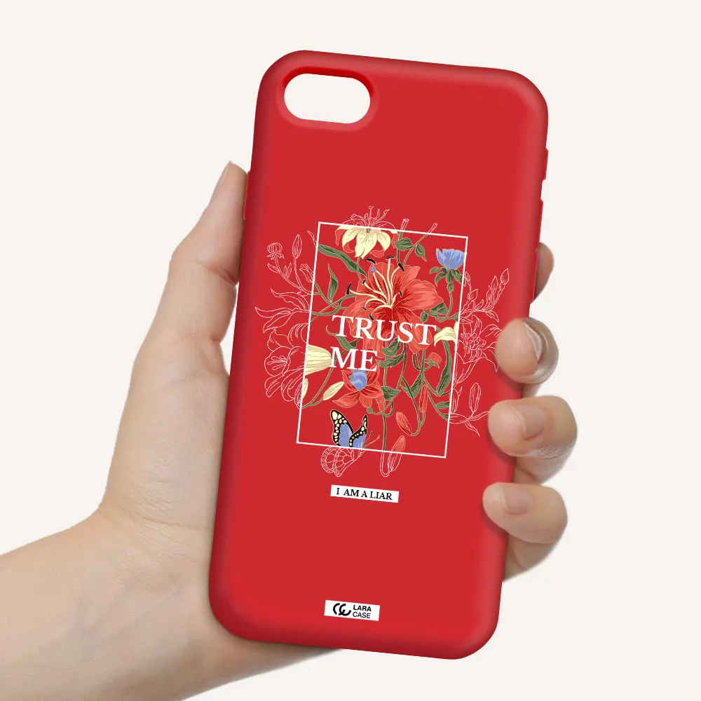 Trust Me Apple iPhone se 2020 Silicone Imperial Red Case