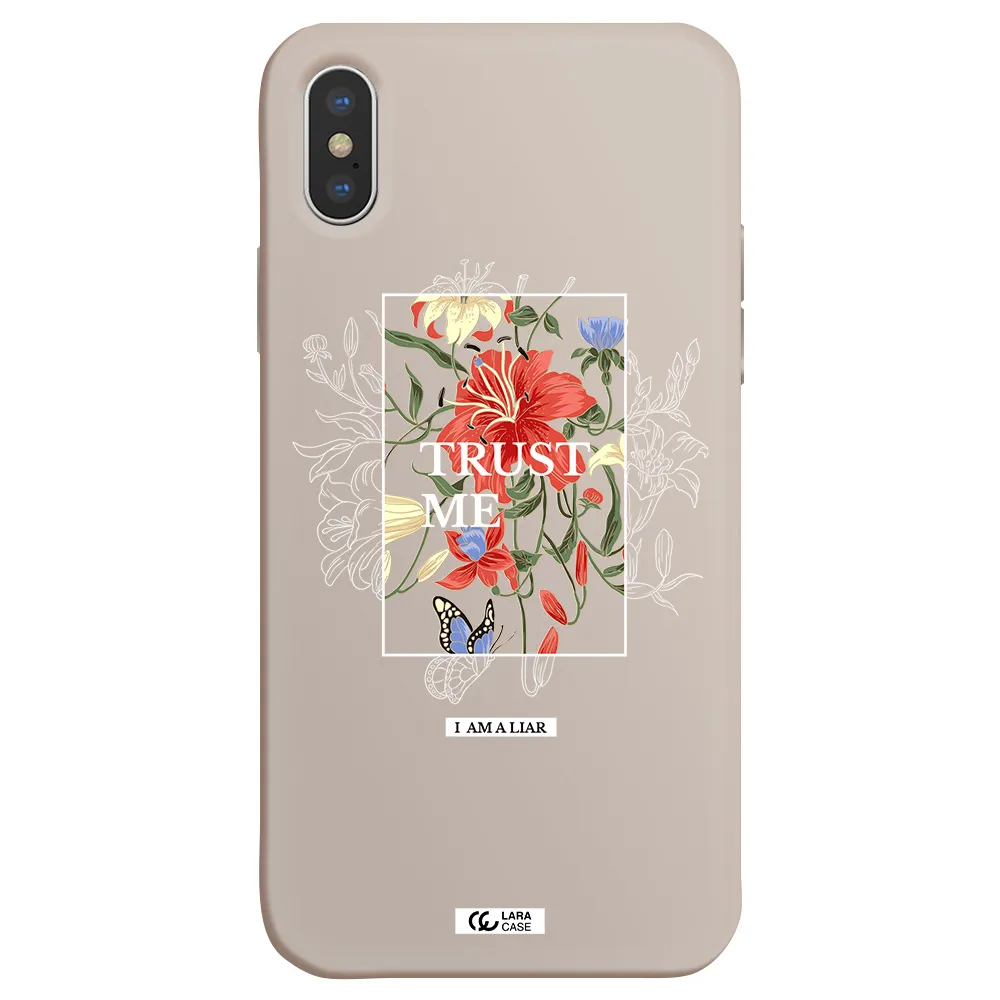 Trust Me Apple iPhone X Silicone Stone Case