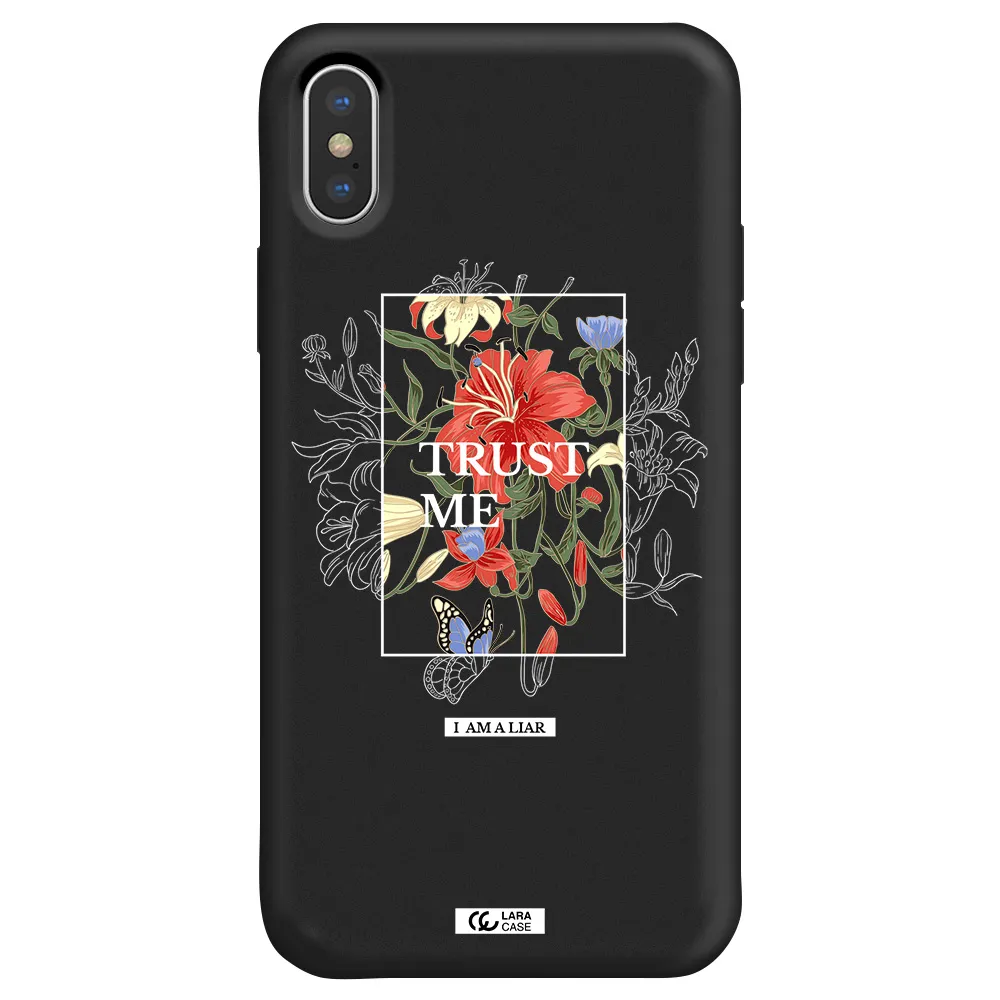 Trust Me Apple iPhone XS Silicone black Case