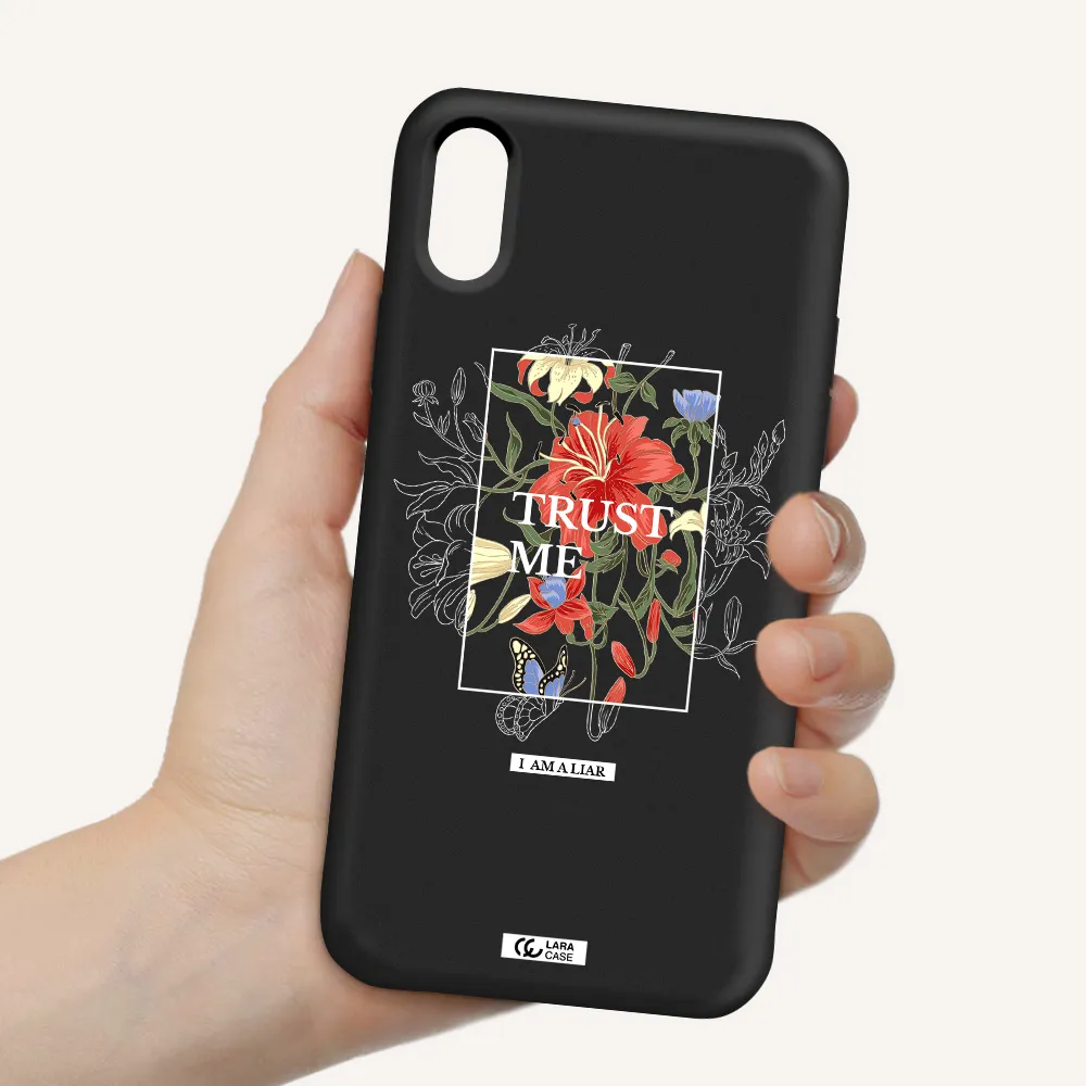 Trust Me Apple iPhone XS Silicone black Case
