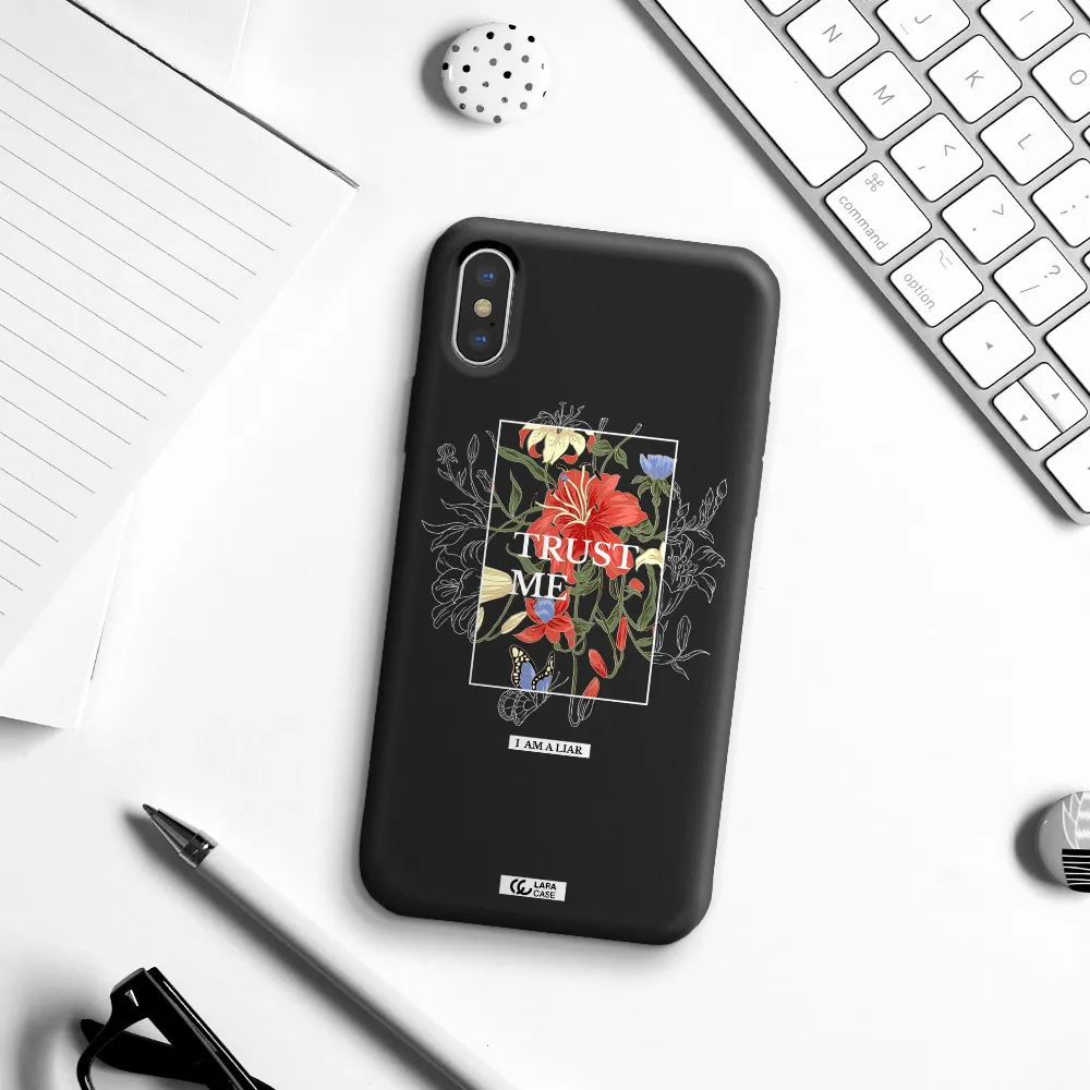 Trust Me Apple iPhone XS Silicone black Case