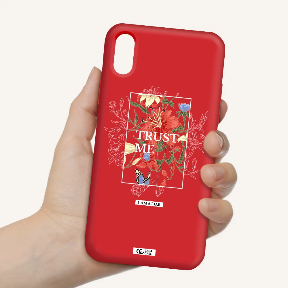 Trust Me Apple iPhone XS Silicone Imperial Red Case