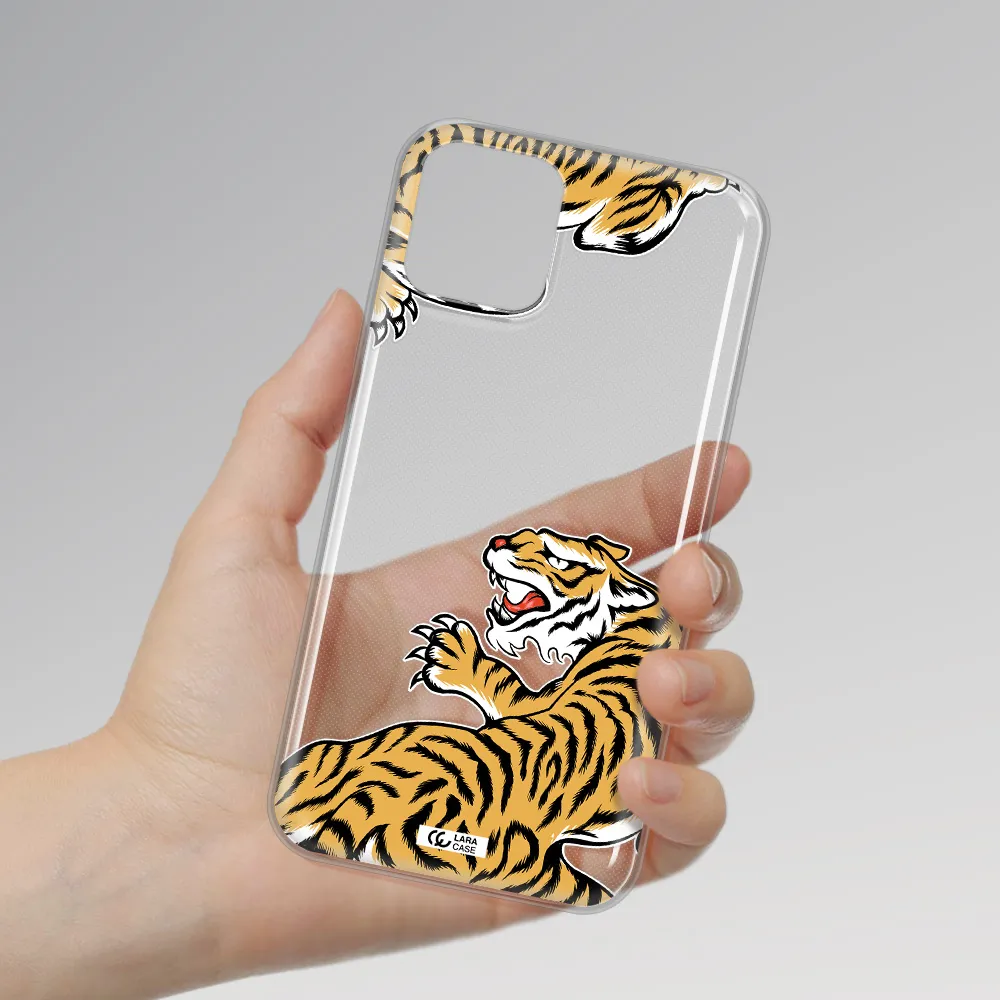 Chinese Tiger Apple iPhone 11 pro Clear TPU Case