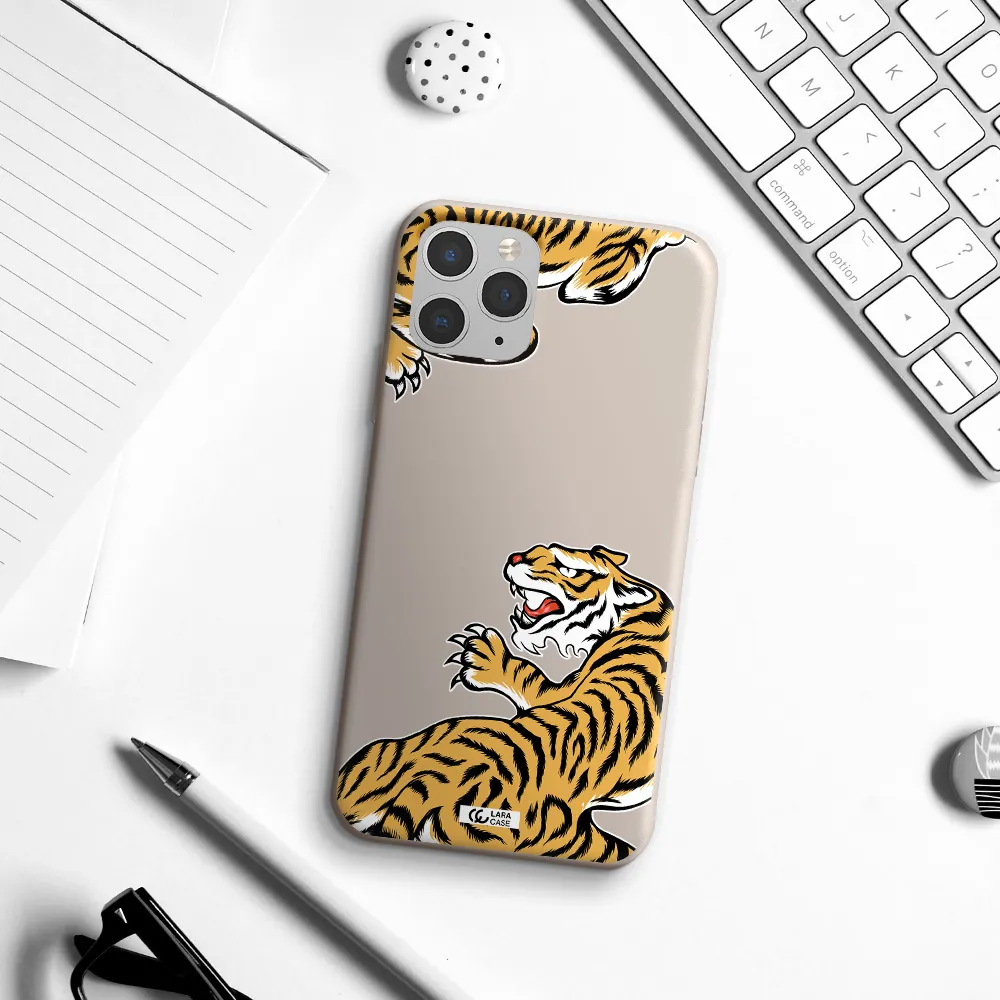 Chinese Tiger Apple iPhone 11 pro max Silicone Stone Case