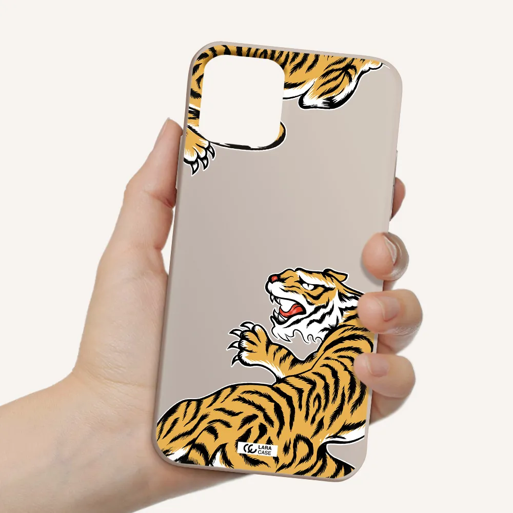 Chinese Tiger Apple iPhone 11 pro Silicone Stone Case