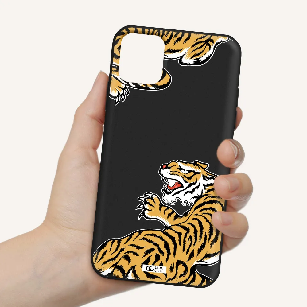 Chinese Tiger Apple iPhone 11 Silicone black Case