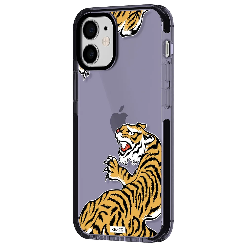 Chinese Tiger Apple iPhone 12 mini impact Lilac Case